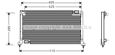 AVA QUALITY COOLING Конденсатор, кондиционер SU5030